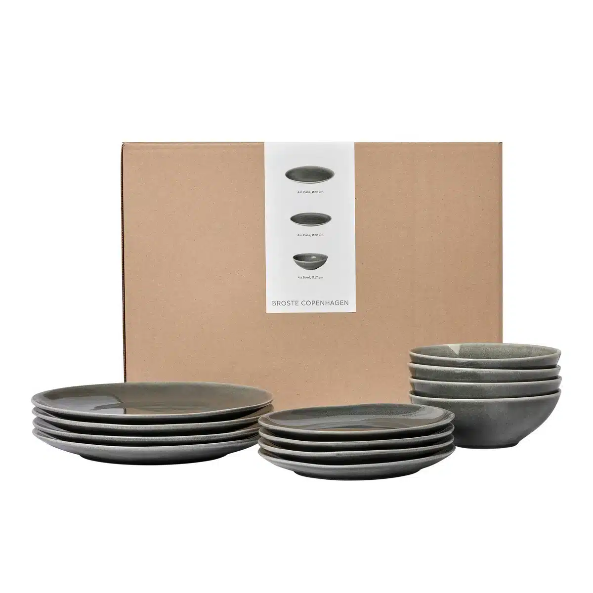 Broste Copenhagen - Nordic Rain Geschirr Dinner-Set