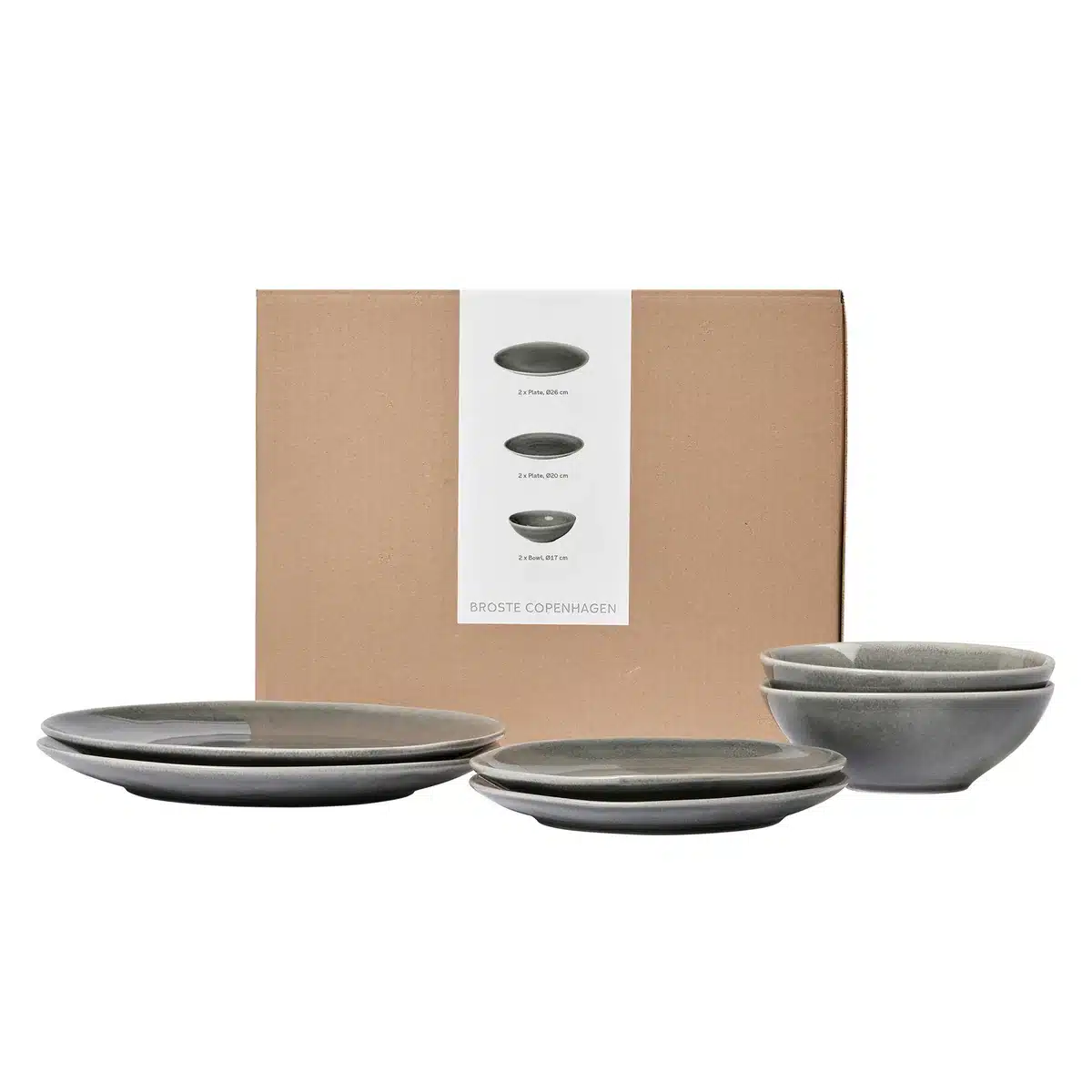 Broste Copenhagen - Nordic Rain Geschirr Dinner-Set