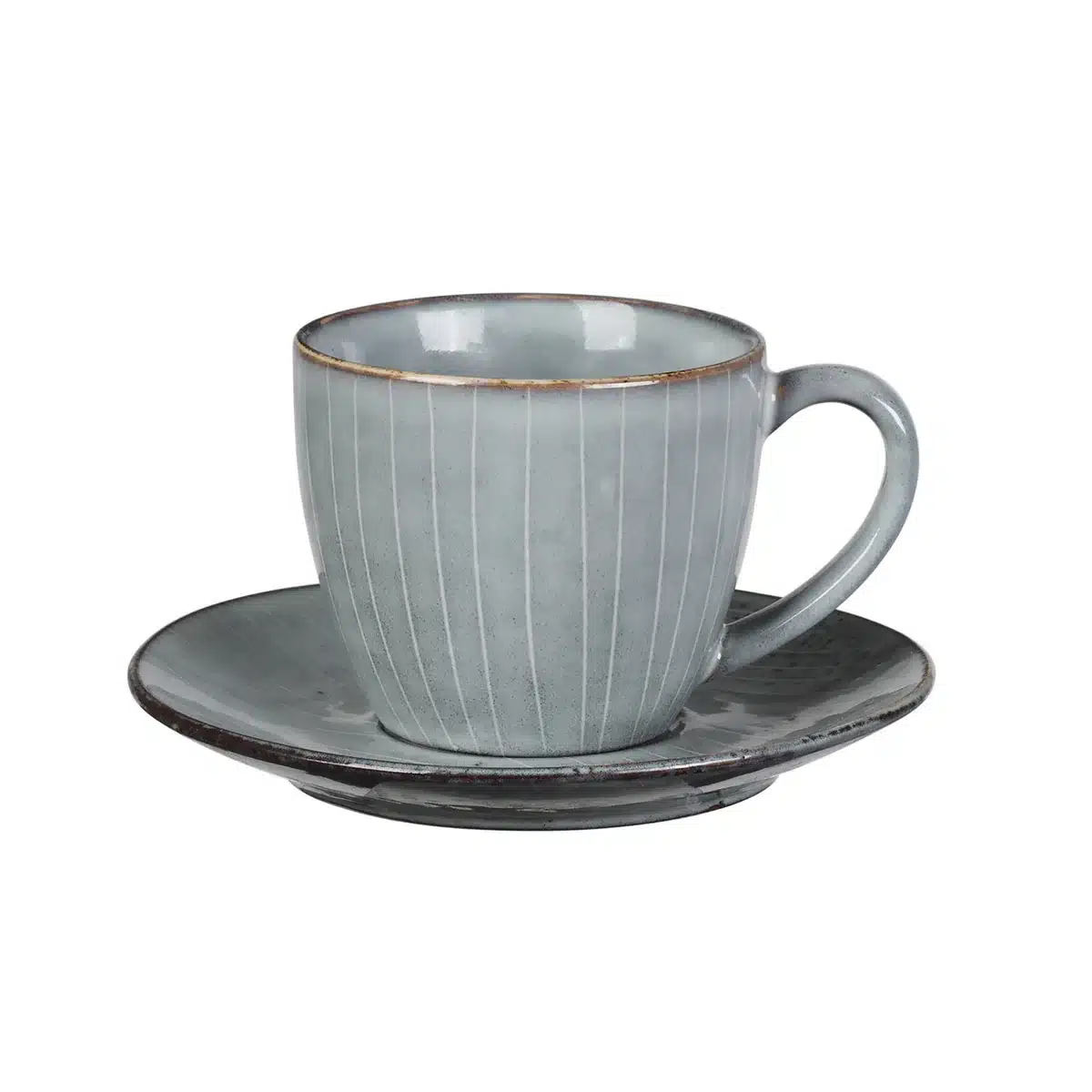 Broste Copenhagen - Nordic Sea Tasse mit Untertasse