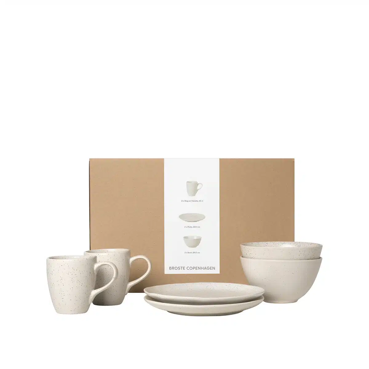 Broste Copenhagen - Nordic Vanilla Geschirr Frühstücksset (6-tlg.)