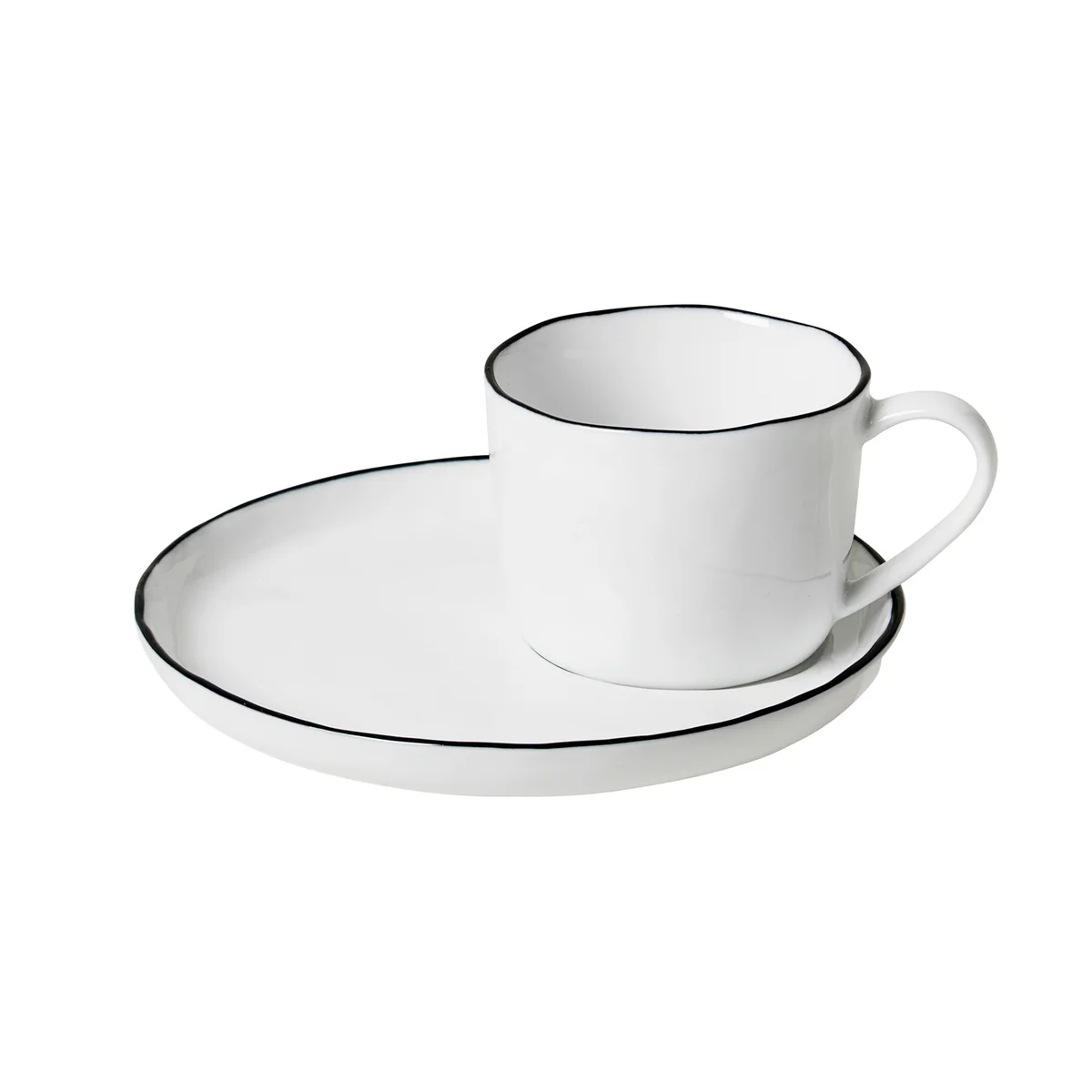 Broste Copenhagen - Salt Tasse mit Untertasse S