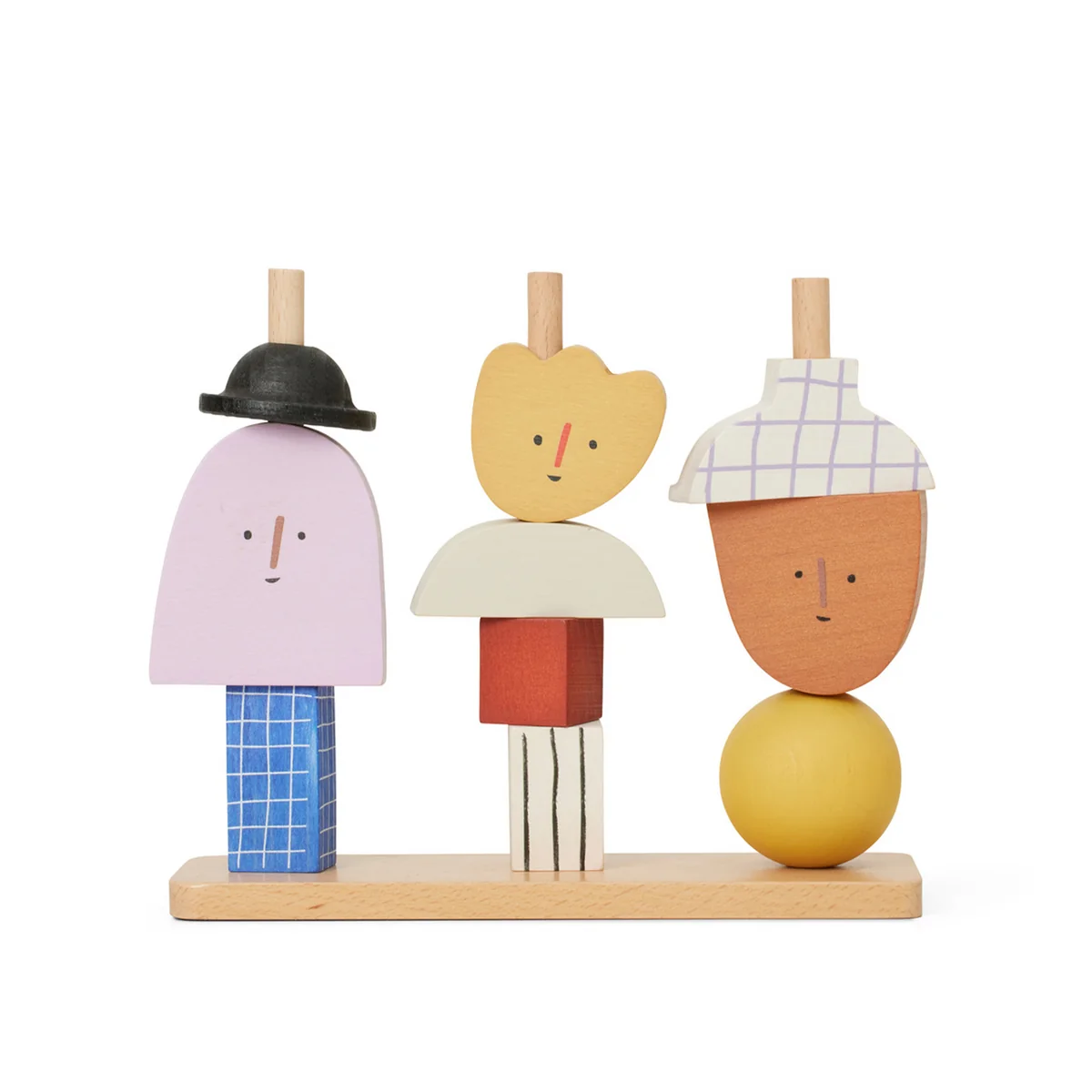 Ferm Living - Character Stacking Blocks Spielfiguren