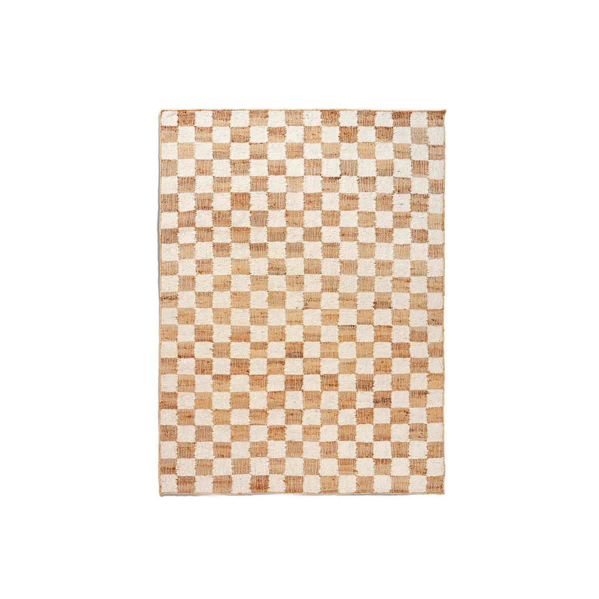 Ferm Living - Check Woll-Jute Teppich