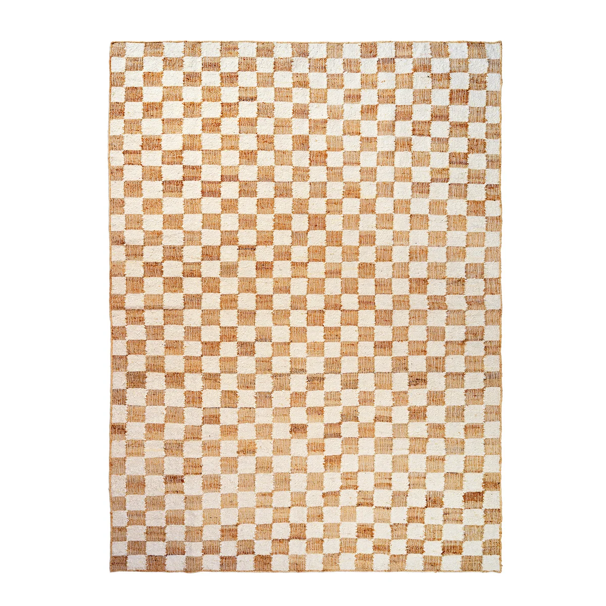 Ferm Living - Check Woll-Jute Teppich