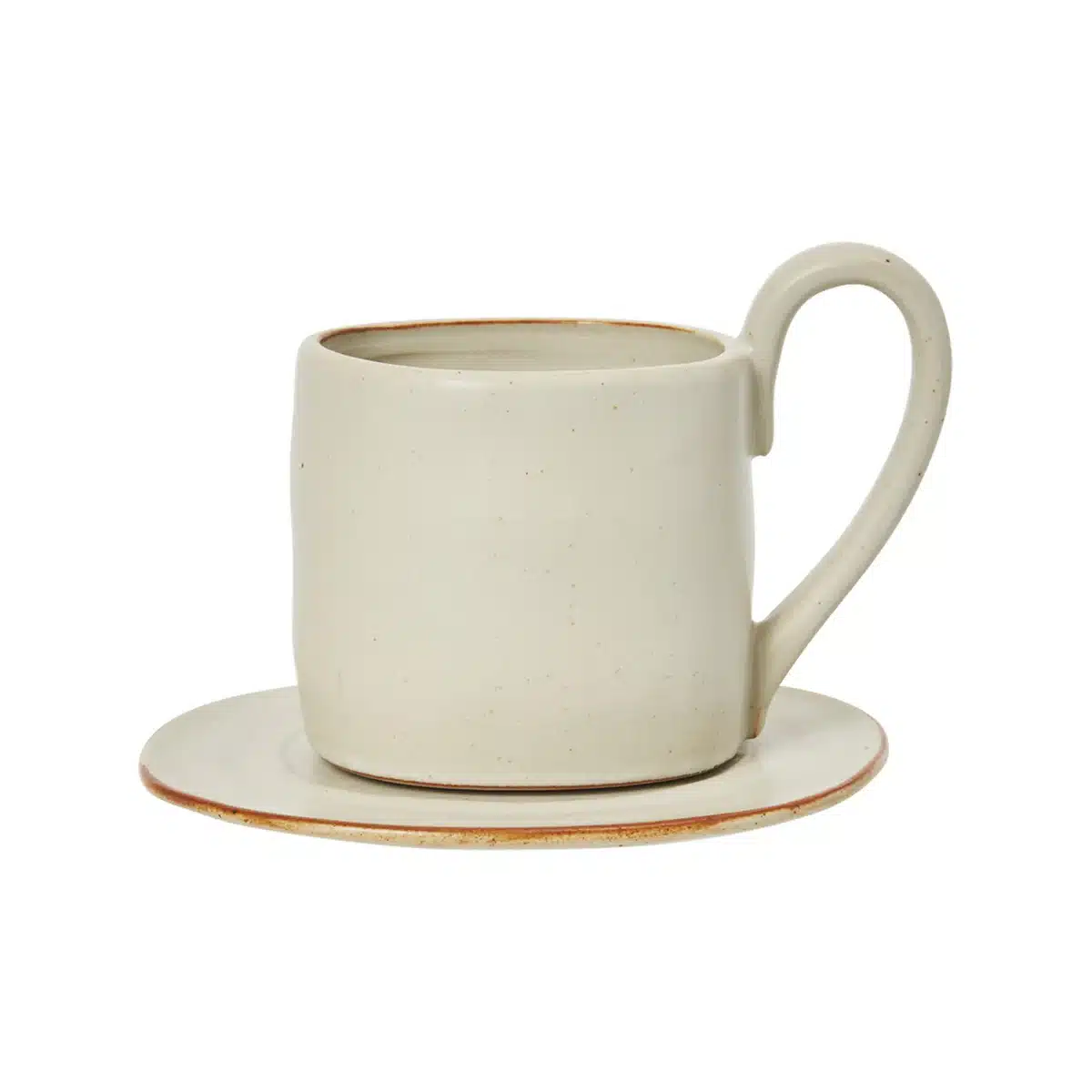 Ferm Living - Flow Tasse mit Untertasse