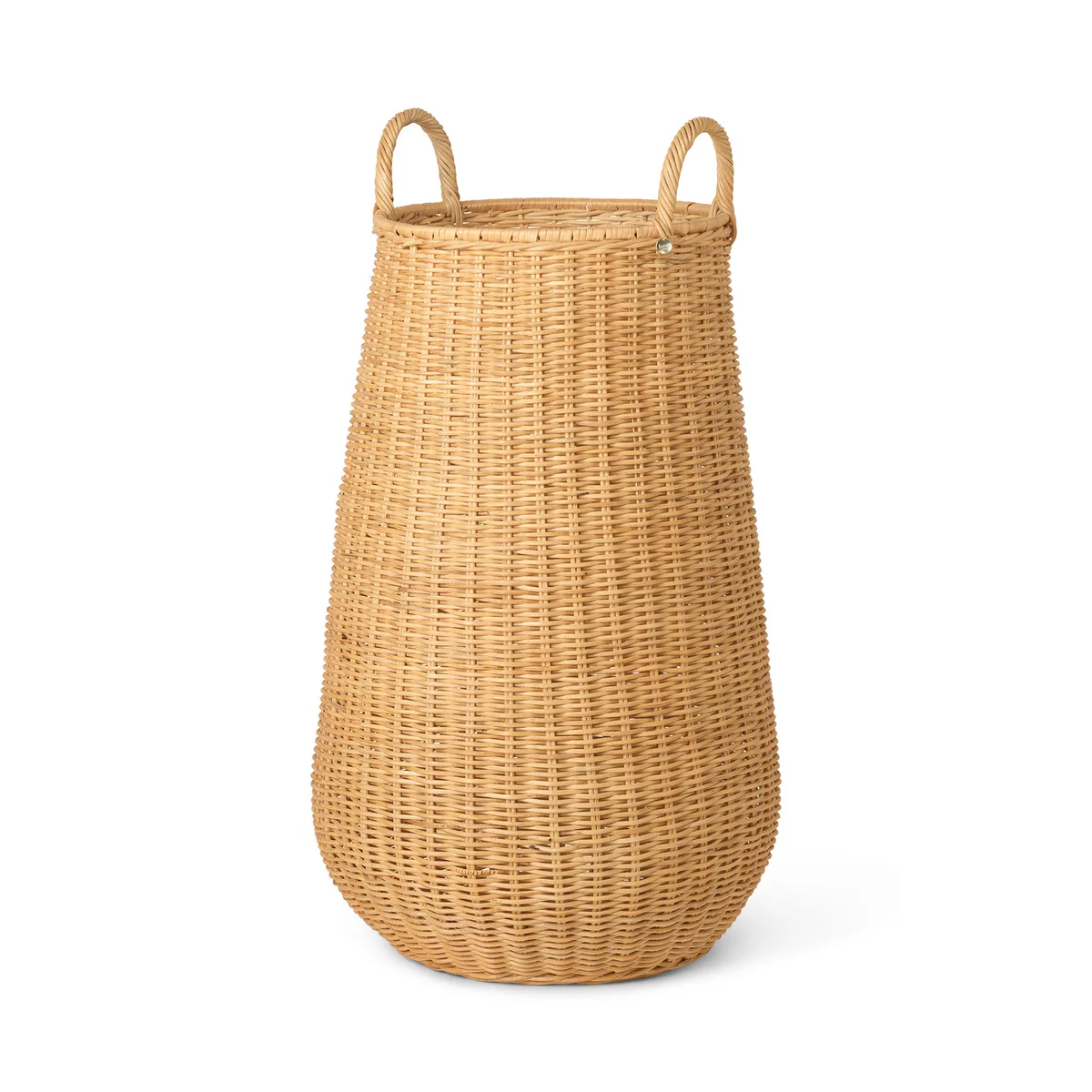 Ferm Living - Geflochtener Rattan Wäschekorb