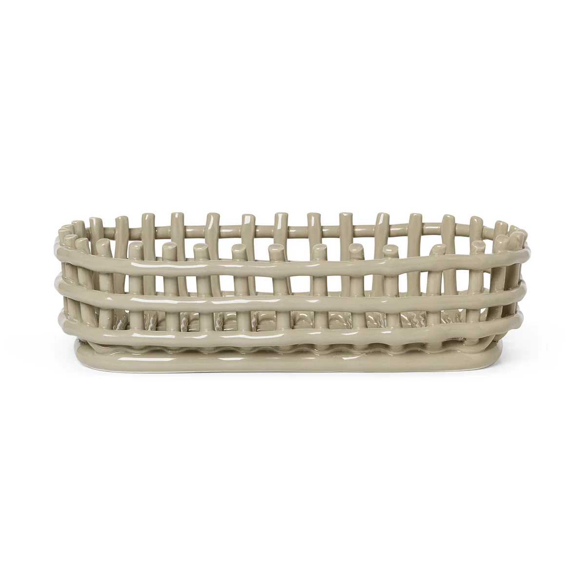 Ferm Living - Keramik Korb oval