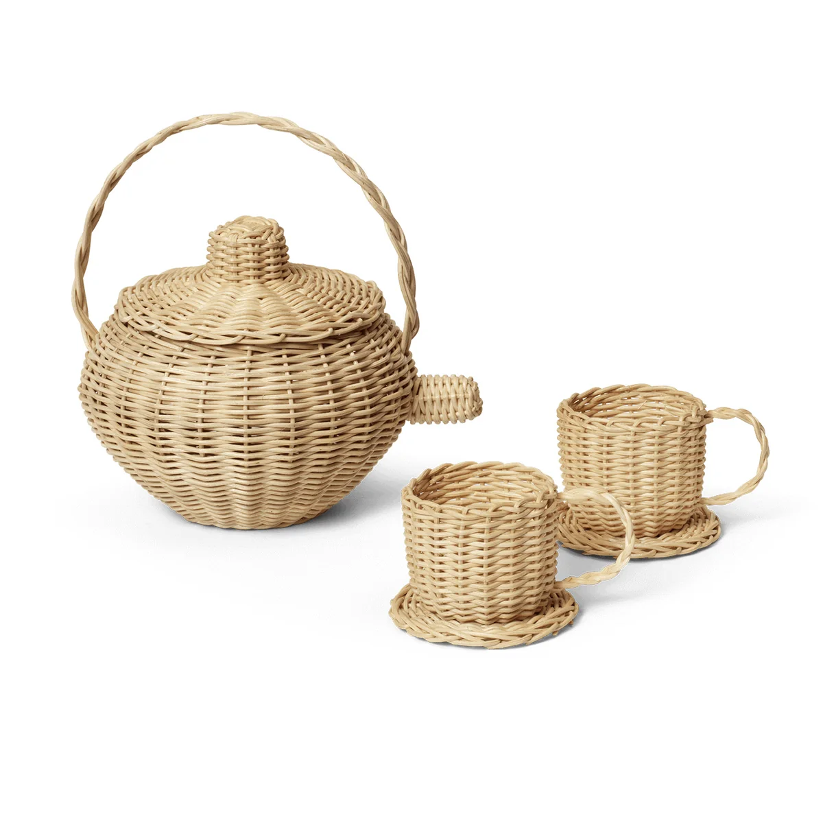 Ferm Living - Rattan Teeset