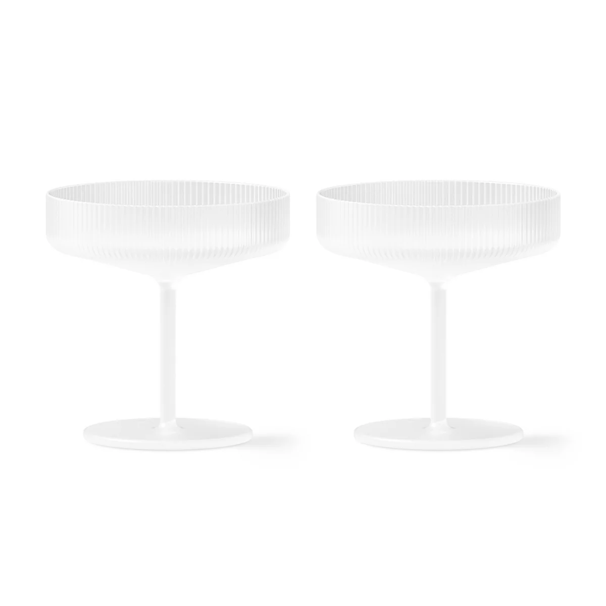 Ferm Living - Ripple Champagnerglas (2er-Set)