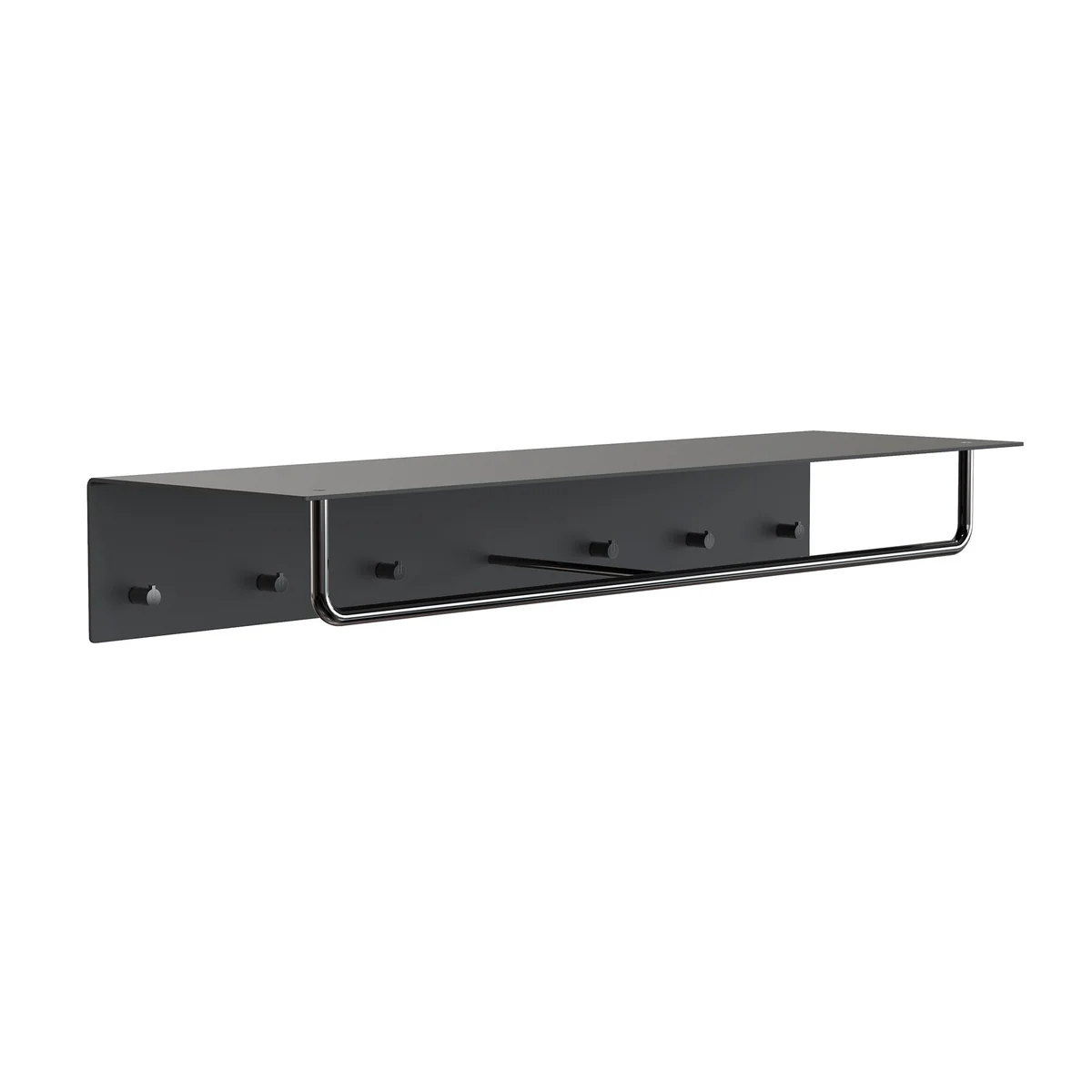 Frost - Unu Wandgarderobe mit Haken und Stange