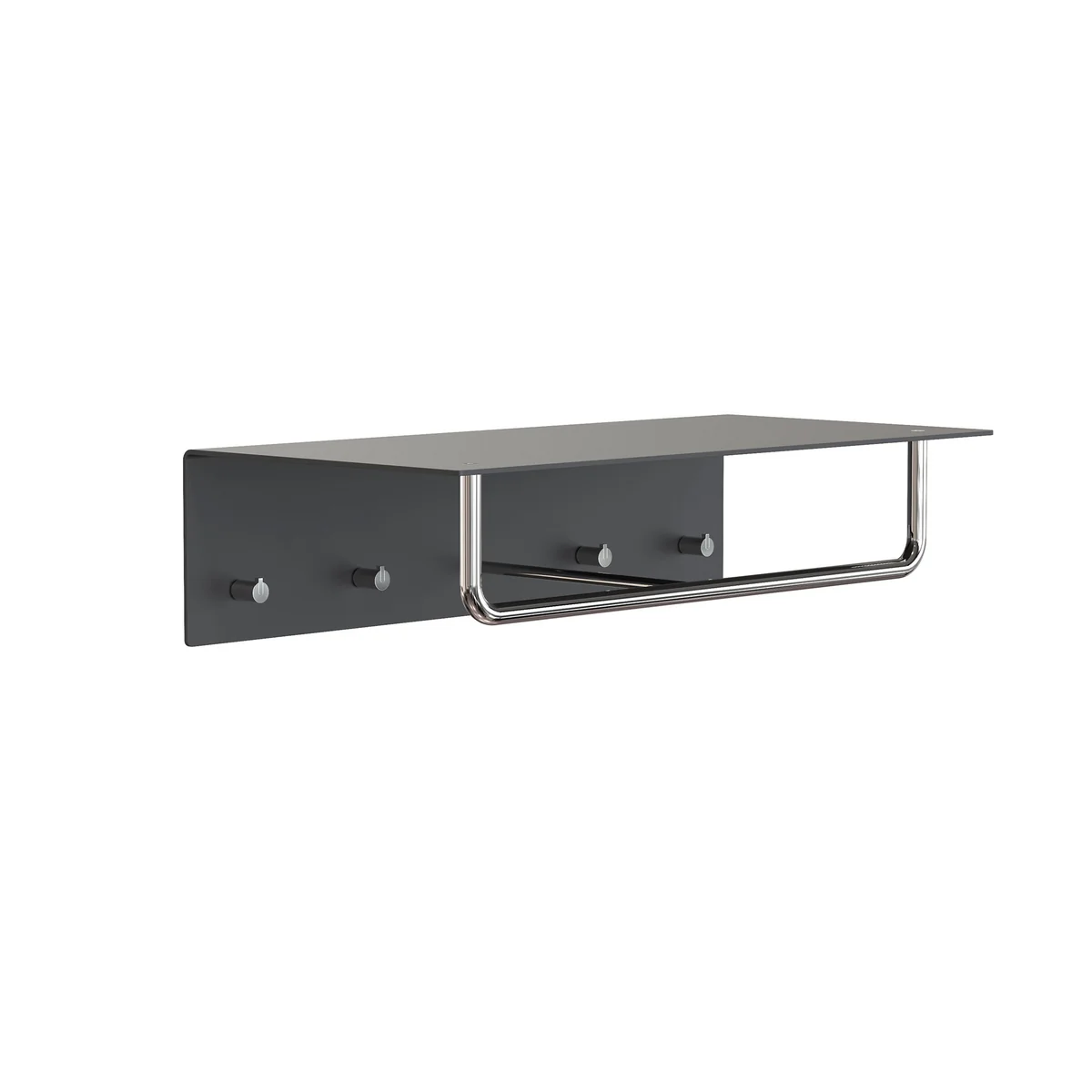 Frost - Unu Wandgarderobe mit Haken und Stange