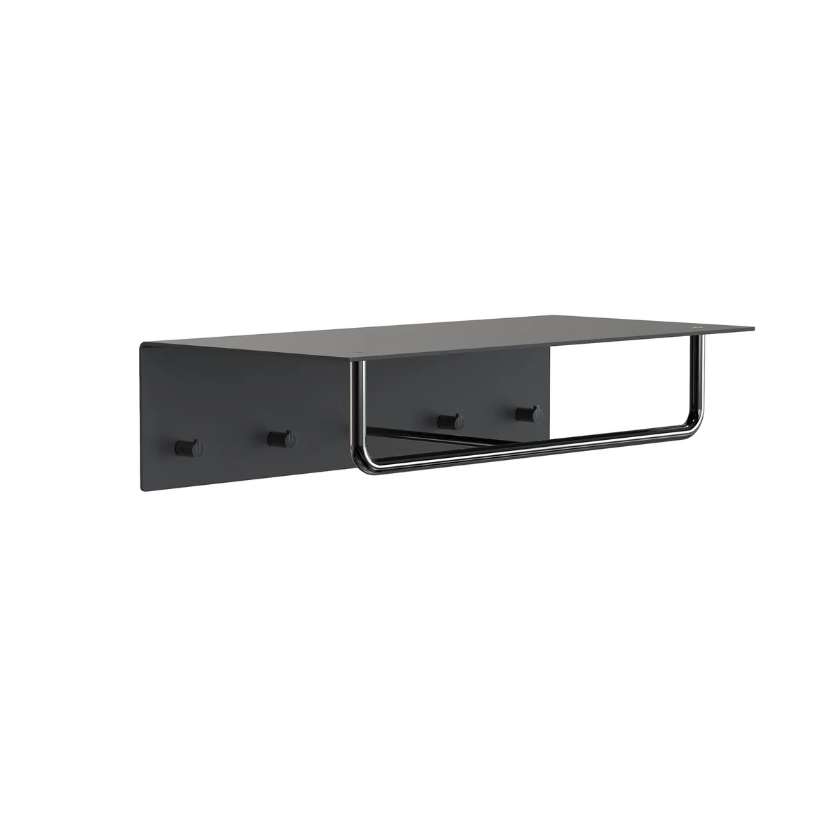 Frost - Unu Wandgarderobe mit Haken und Stange