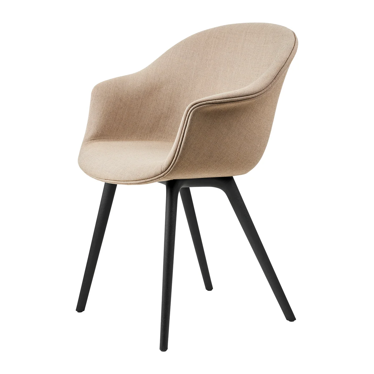 GUBI - Bat Dining Stuhl Vollpolsterung (Plastic Base)
