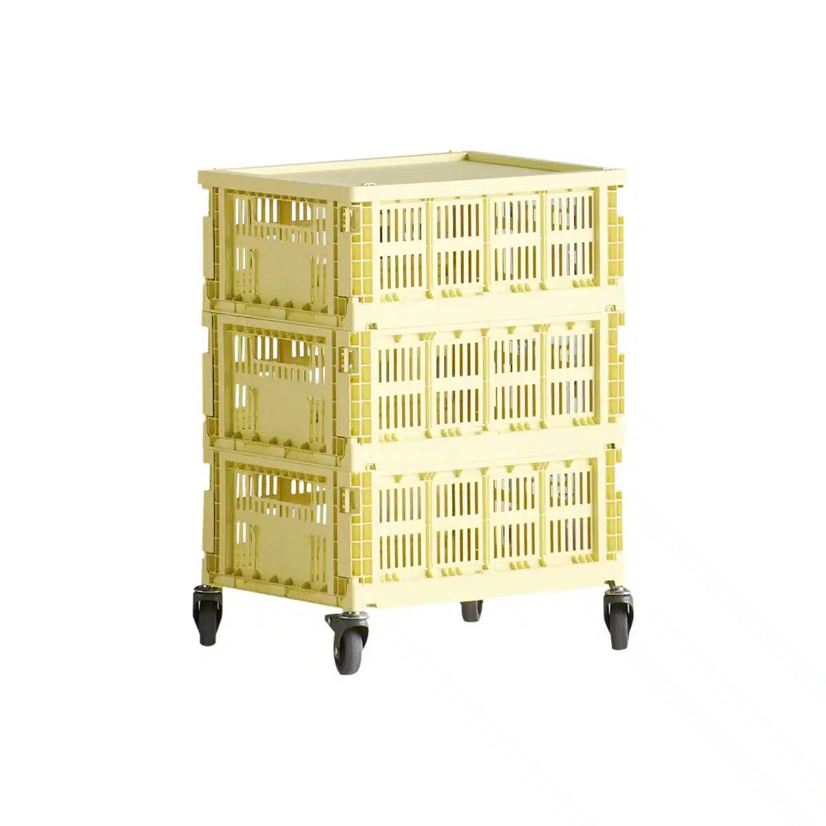 HAY - Colour Crate Beistelltisch auf Rollen