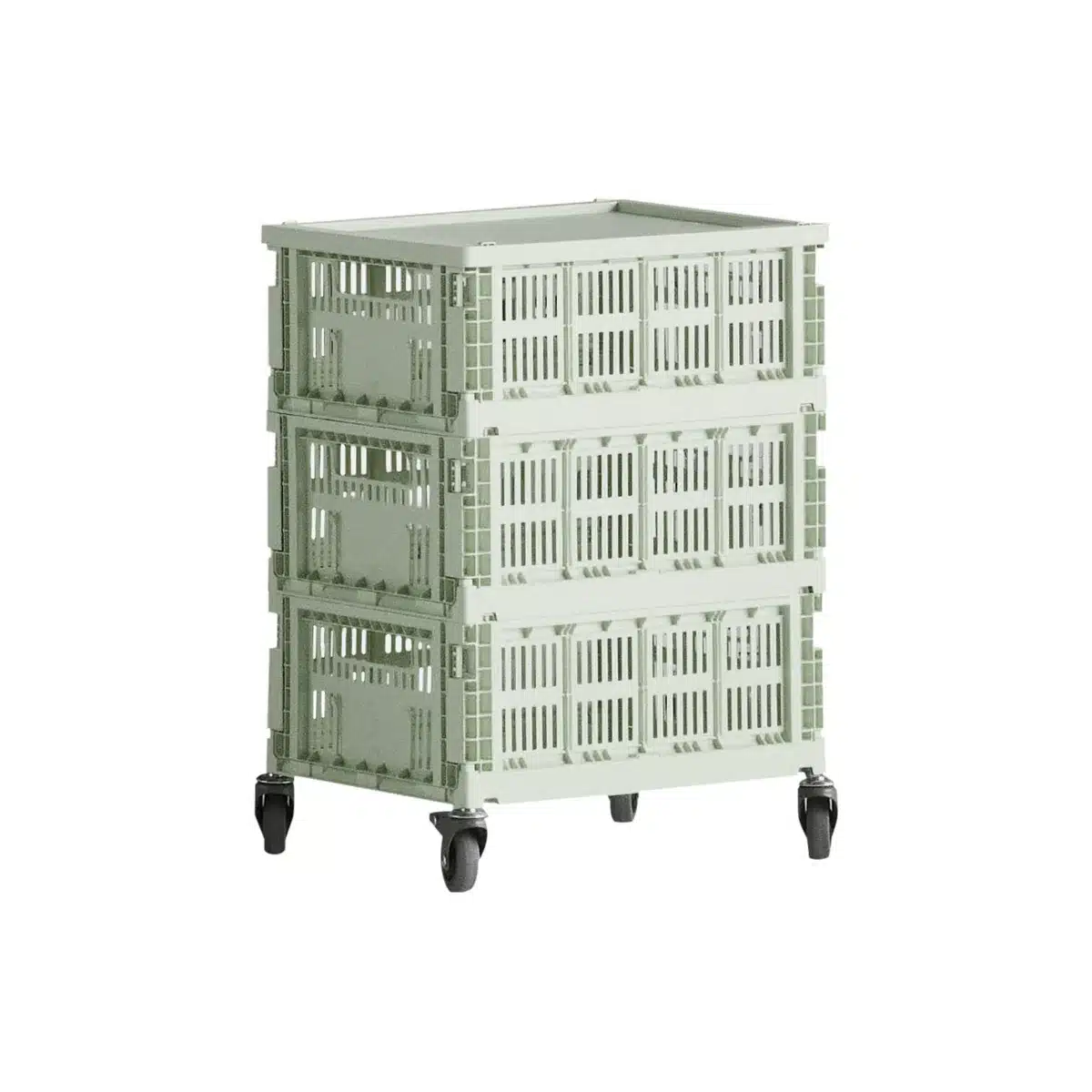 HAY - Colour Crate Beistelltisch auf Rollen