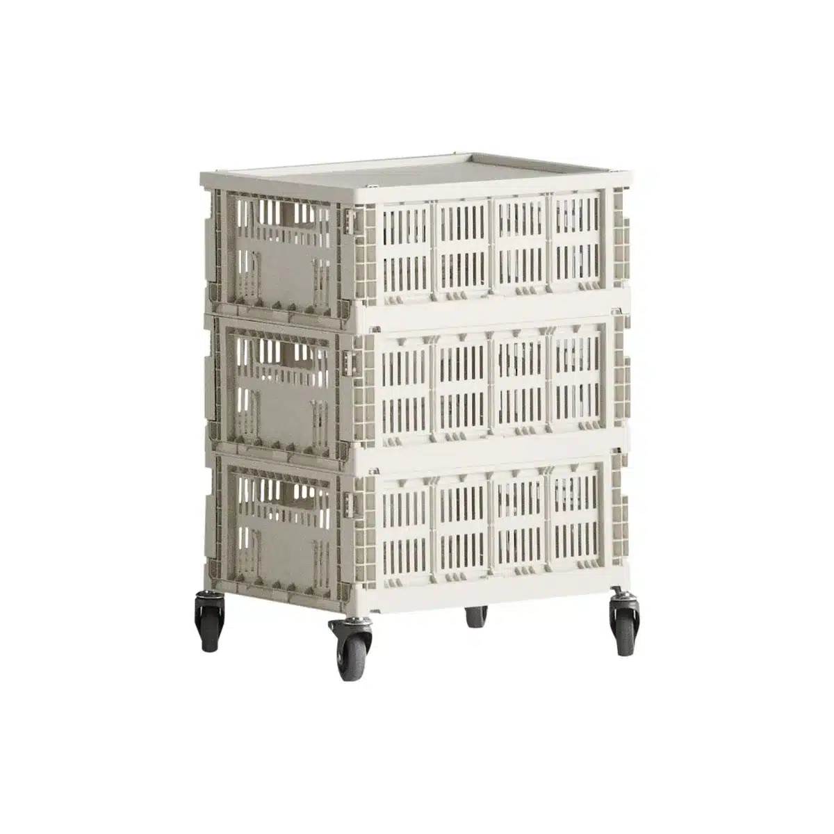 HAY - Colour Crate Beistelltisch auf Rollen