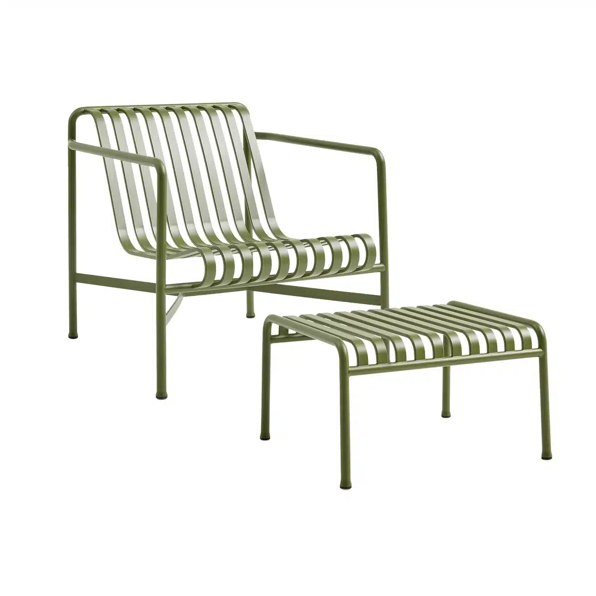 HAY - Palissade Lounge Chair Low + Ottoman