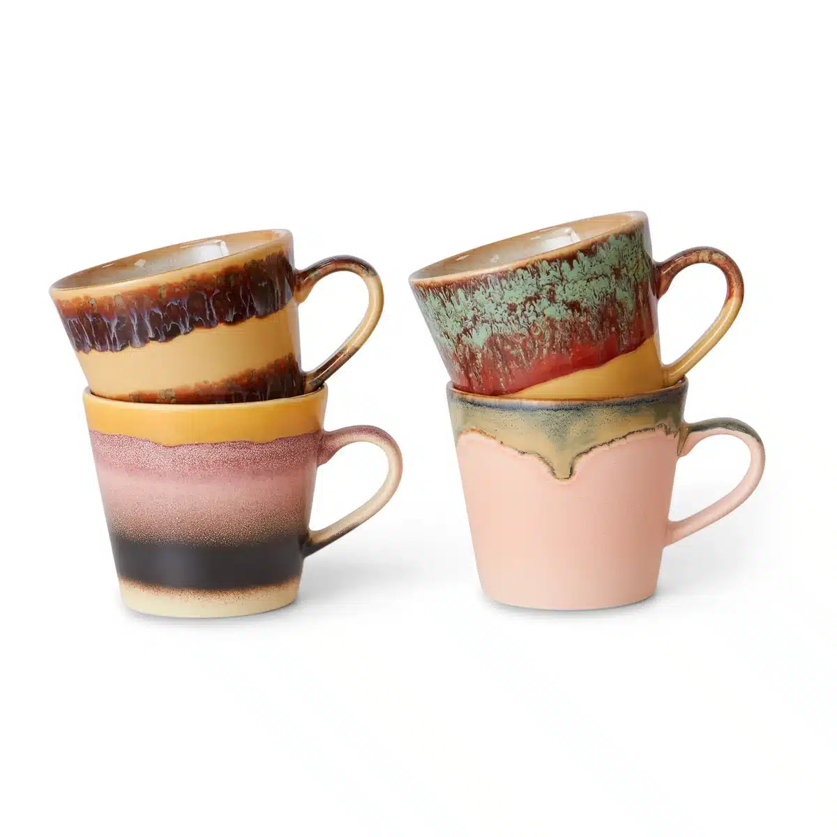 HKliving - 70's Cappuccino Tassen