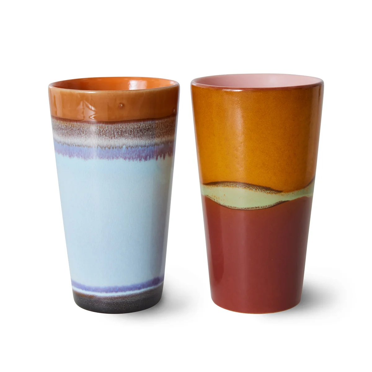 HKliving - 70's Latte Macchiato Becher