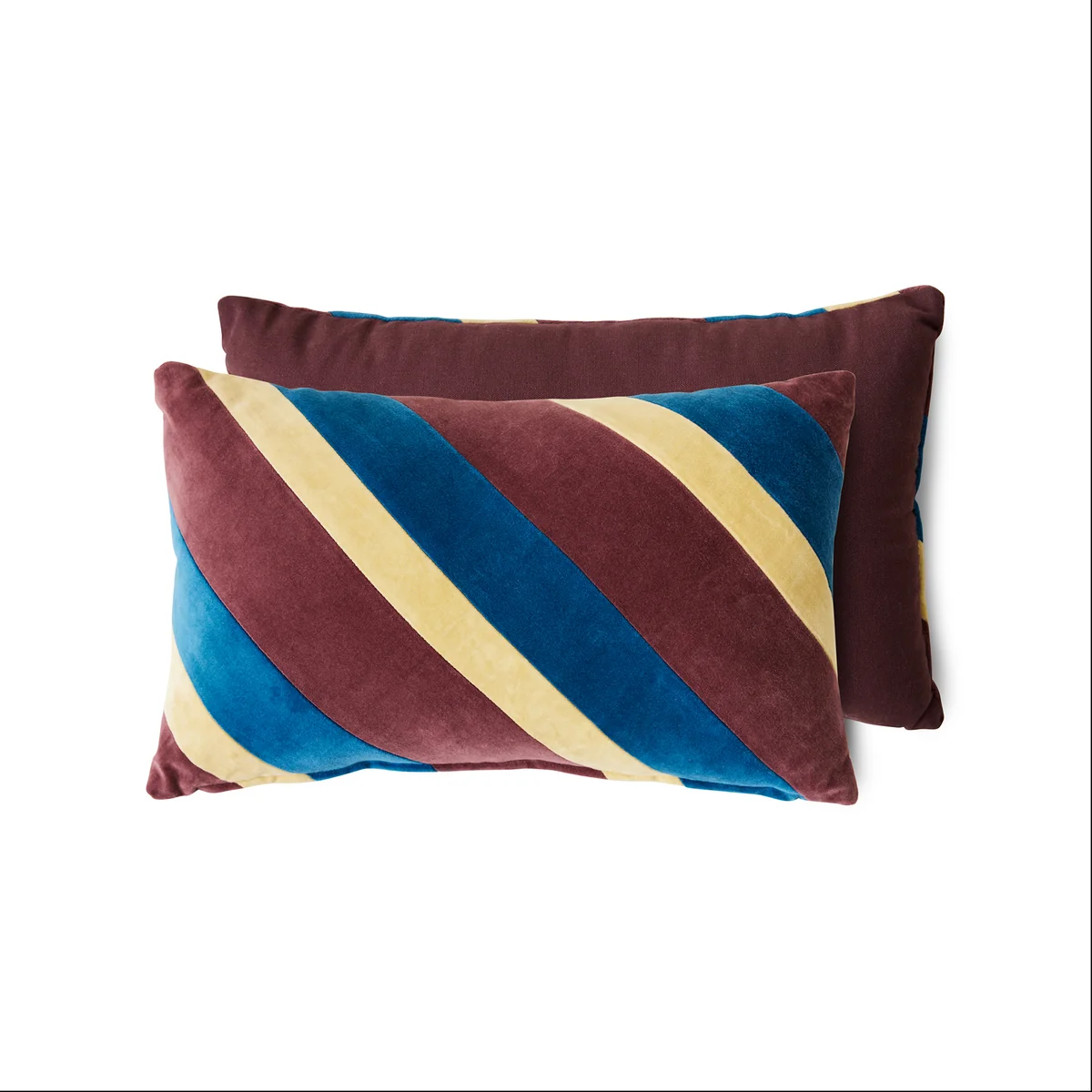 HKliving - Striped Samt-Kissen