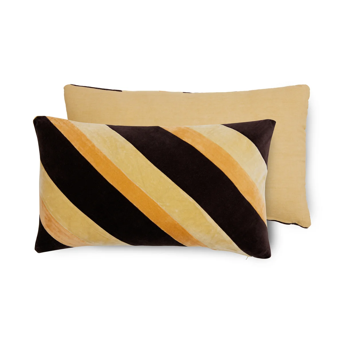 HKliving - Striped Samt-Kissen