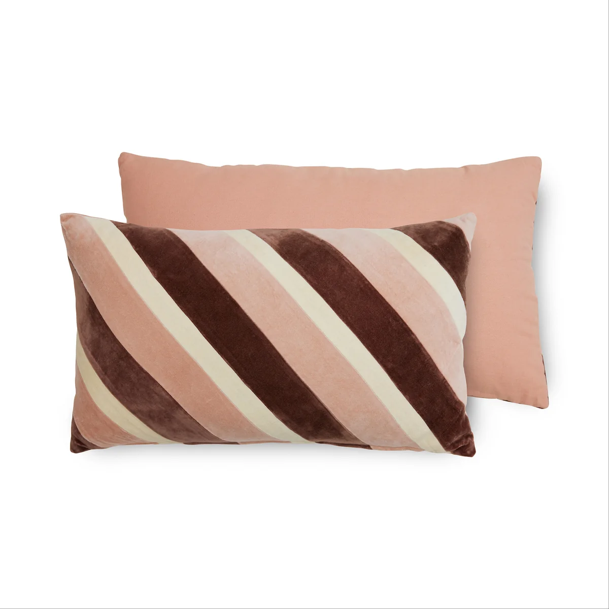 HKliving - Striped Samt-Kissen
