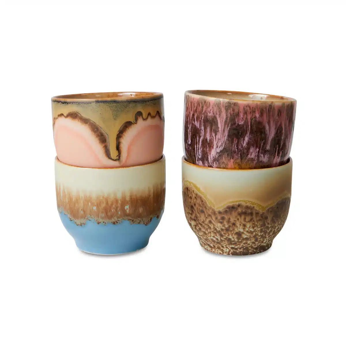 Hkliving - 70's Café Becher rund 250 ml