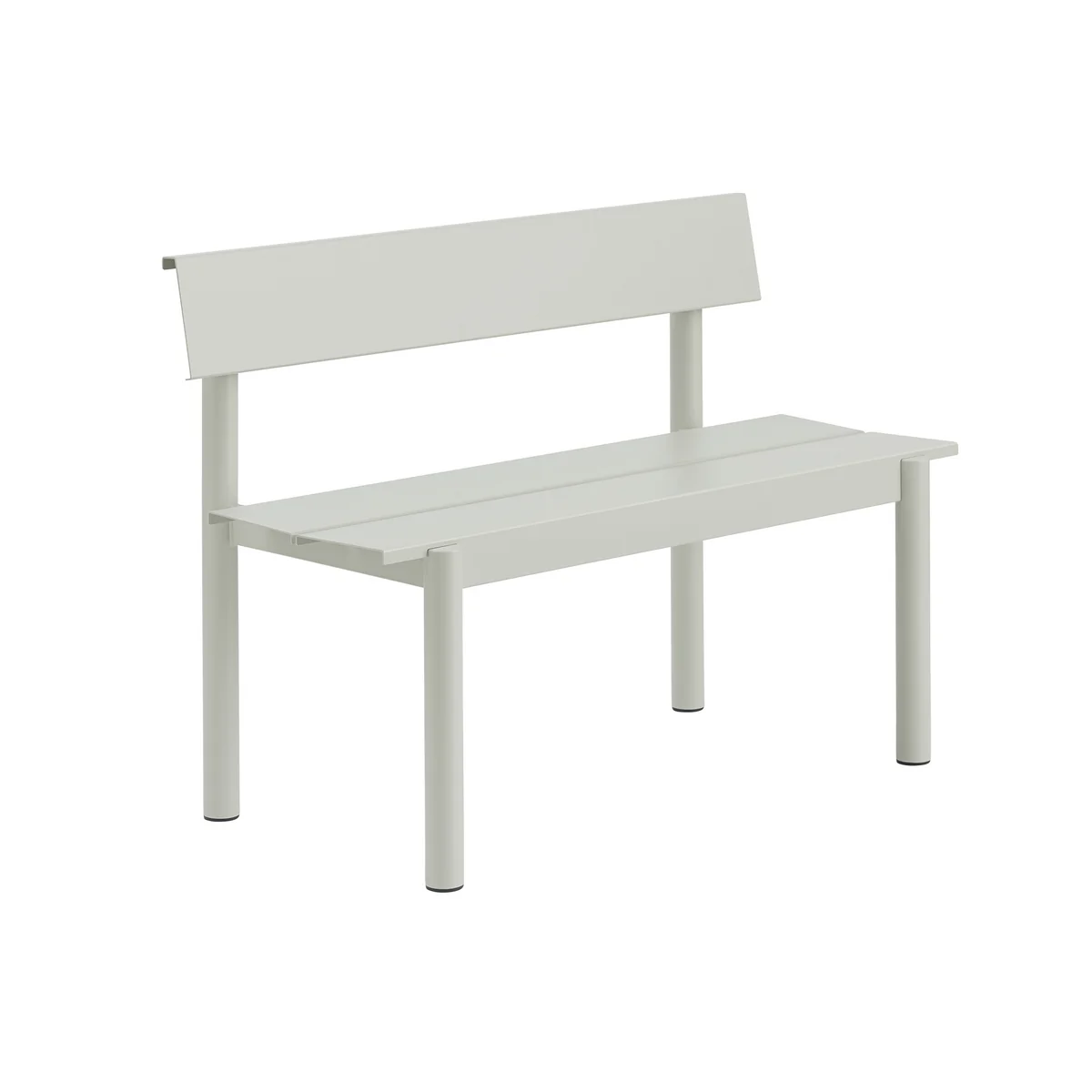 Muuto - Linear Steel Bank mit Rückenlehne