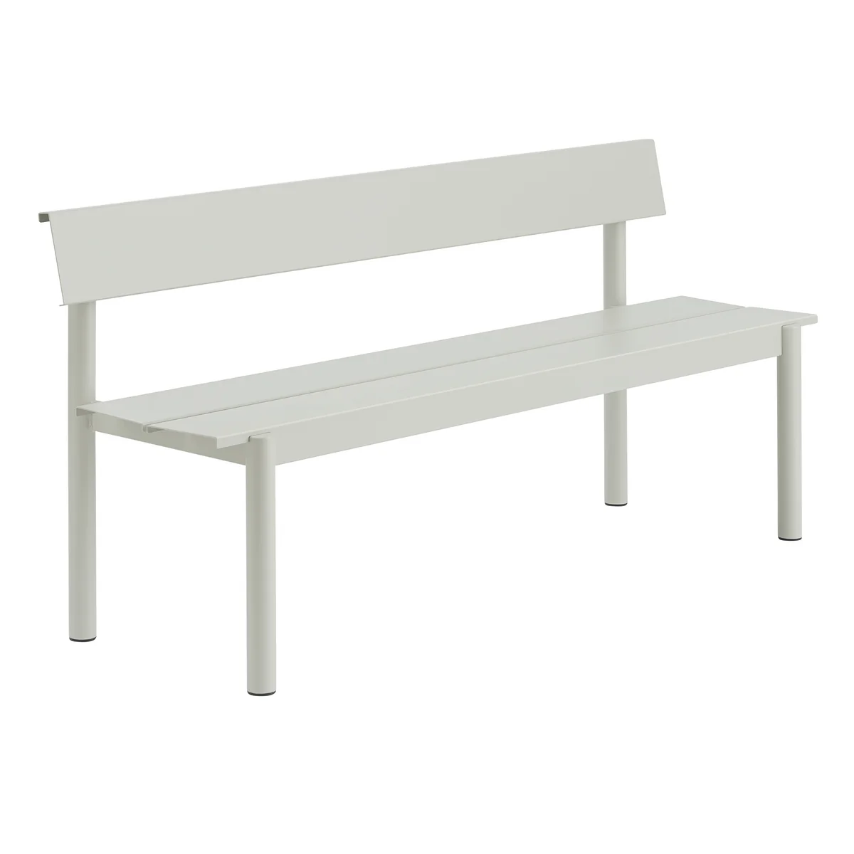 Muuto - Linear Steel Bank mit Rückenlehne