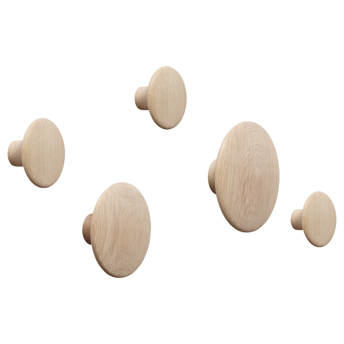 Muuto - Wandhaken 'The Dots' 5er-Set