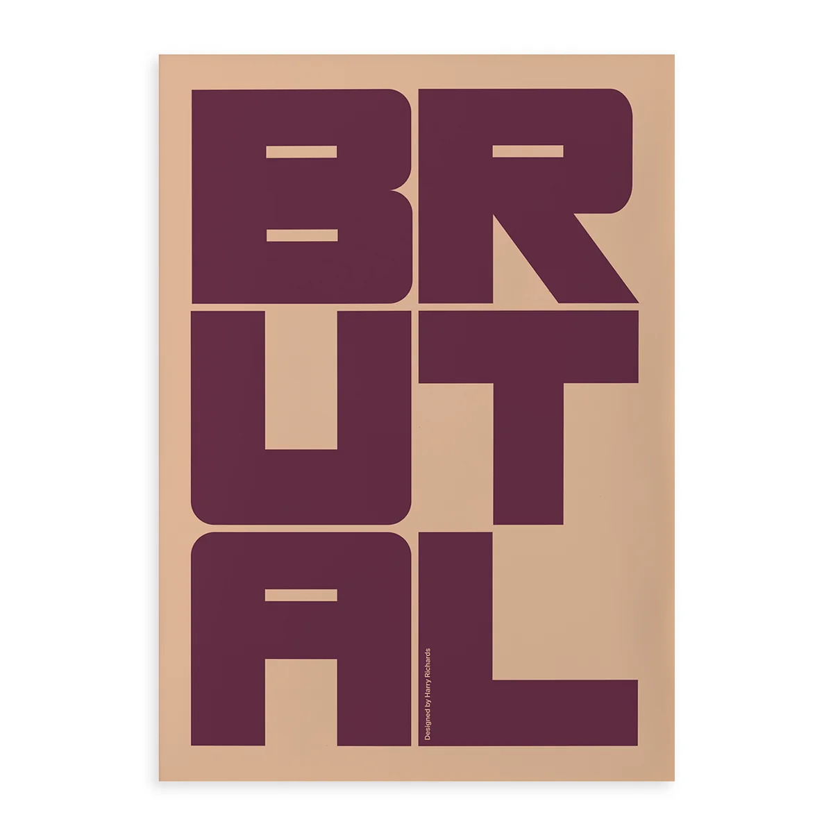 Paper Collective - Brutal Poster