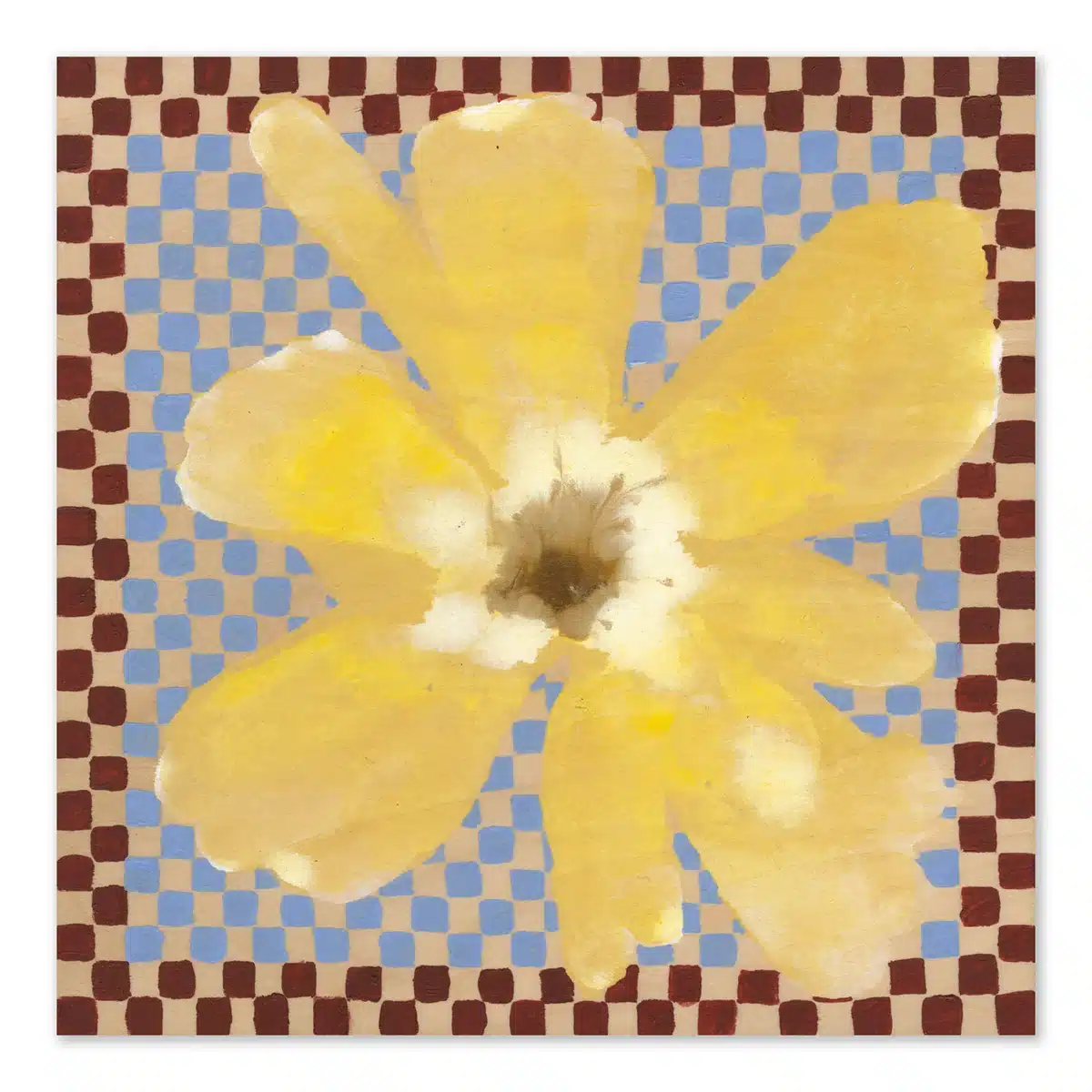 Paper Collective - Flower with Checks 03 Poster