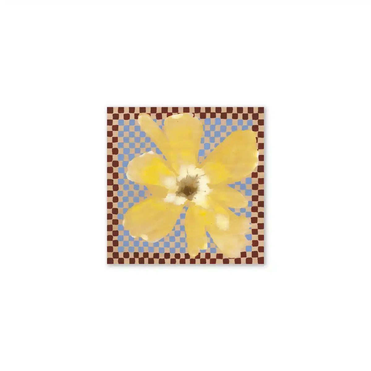 Paper Collective - Flower with Checks 03 Poster