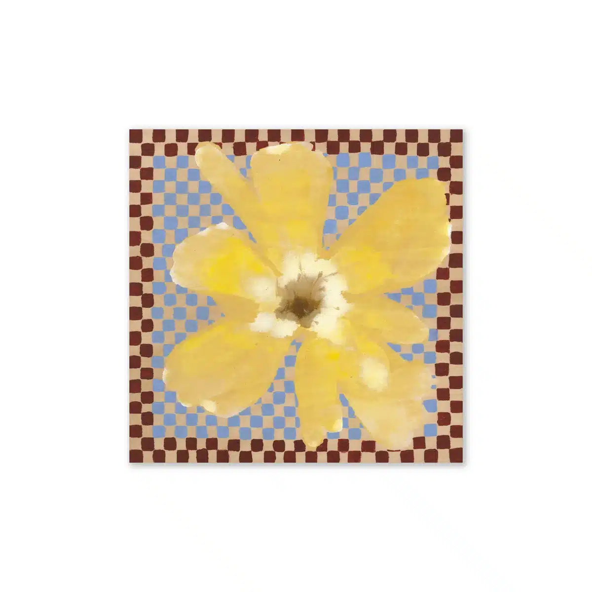 Paper Collective - Flower with Checks 03 Poster