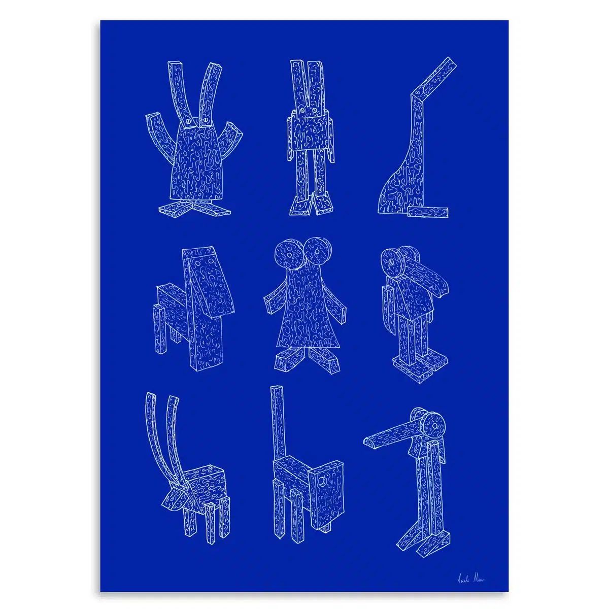 Paper Collective - Offcut Animals Poster