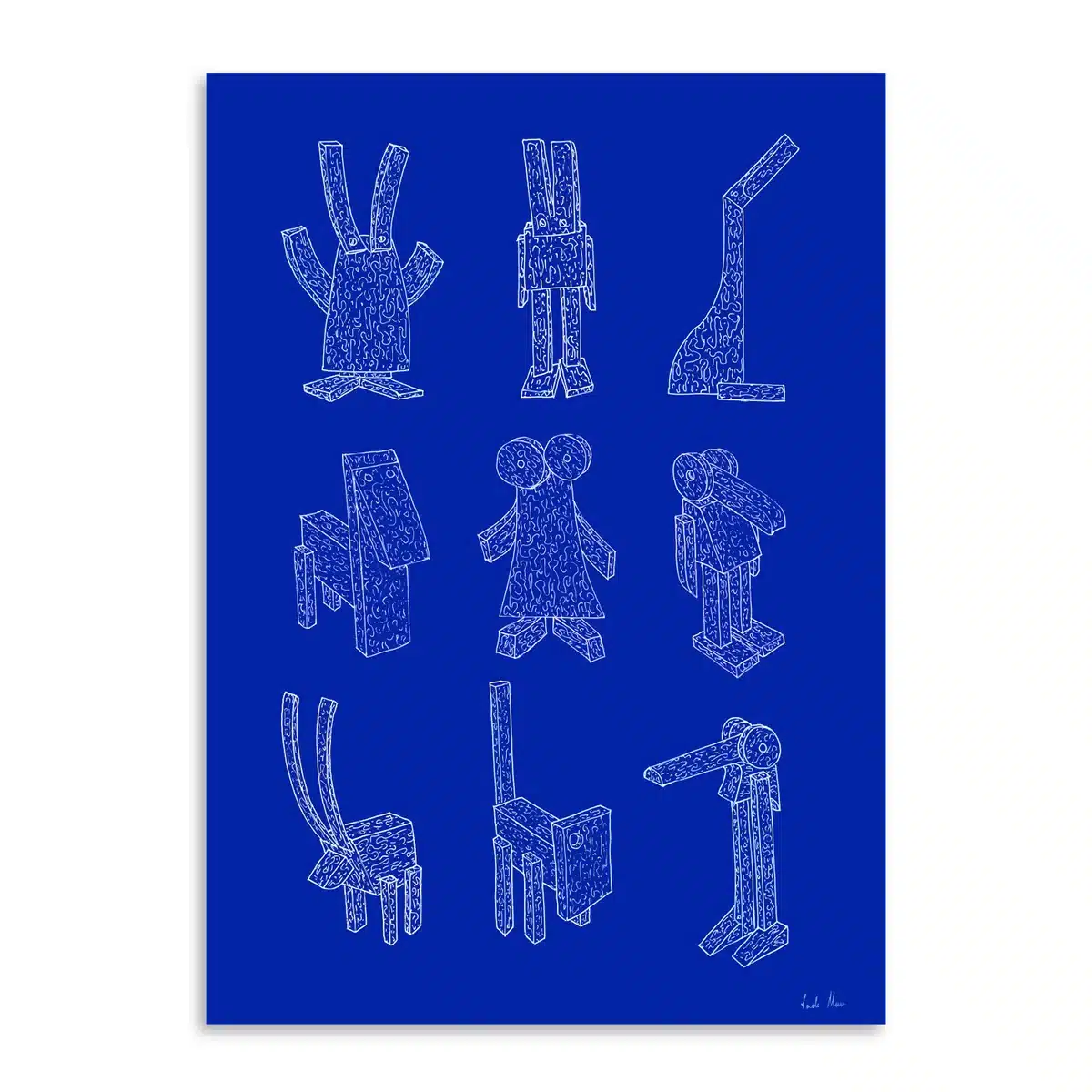Paper Collective - Offcut Animals Poster