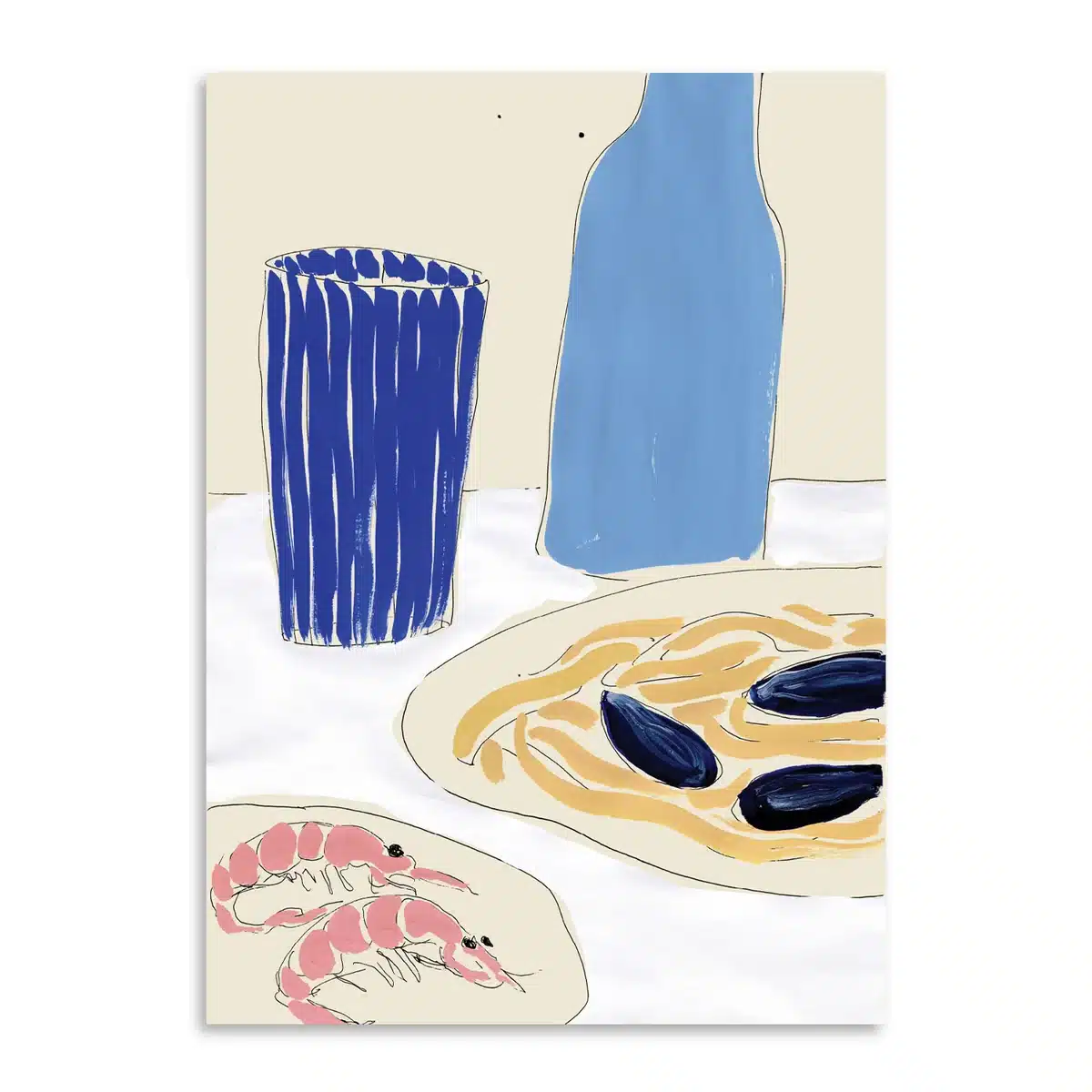 Paper Collective - Positano Lunchtime Poster