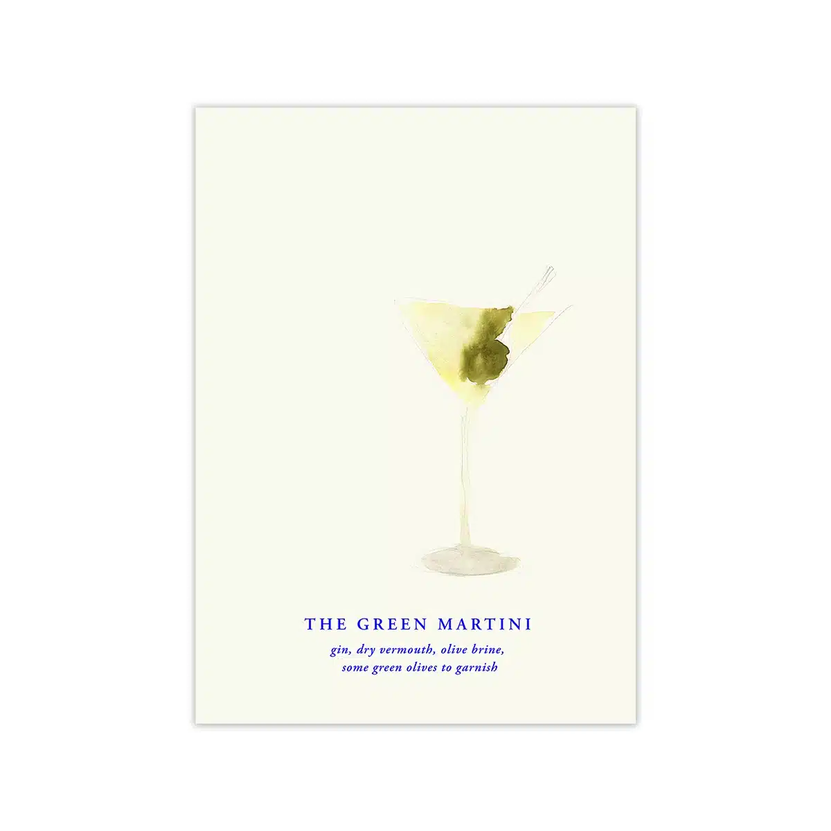 Paper Collective - The Green Martini Poster