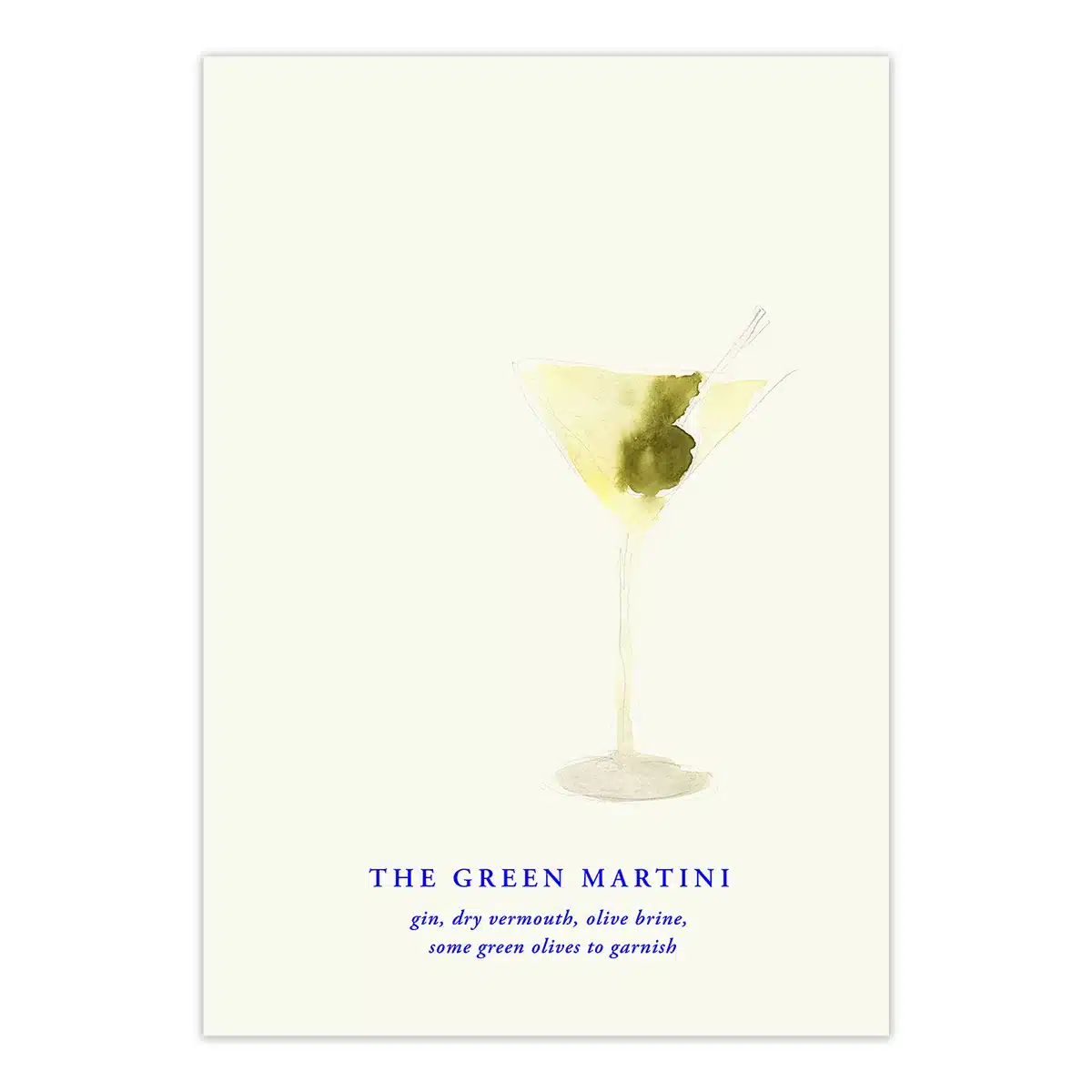 Paper Collective - The Green Martini Poster