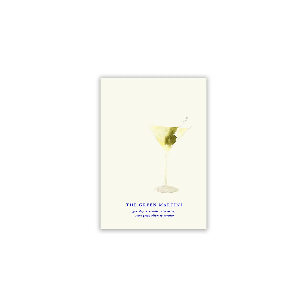 Paper Collective - The Green Martini Poster