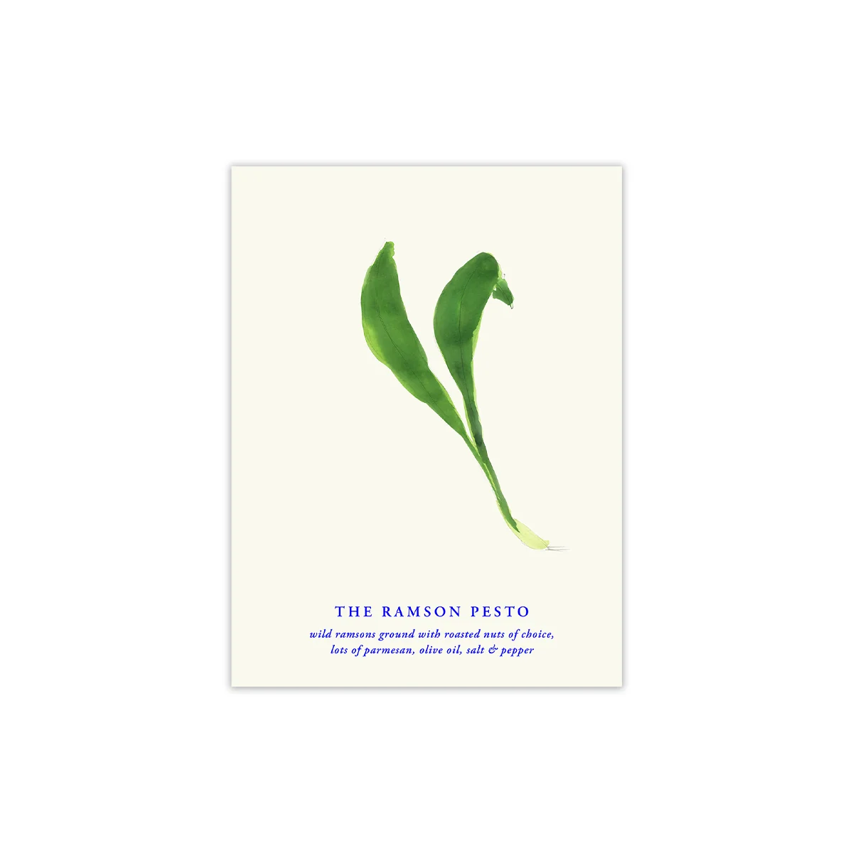 Paper Collective - The Ramson Pesto Poster