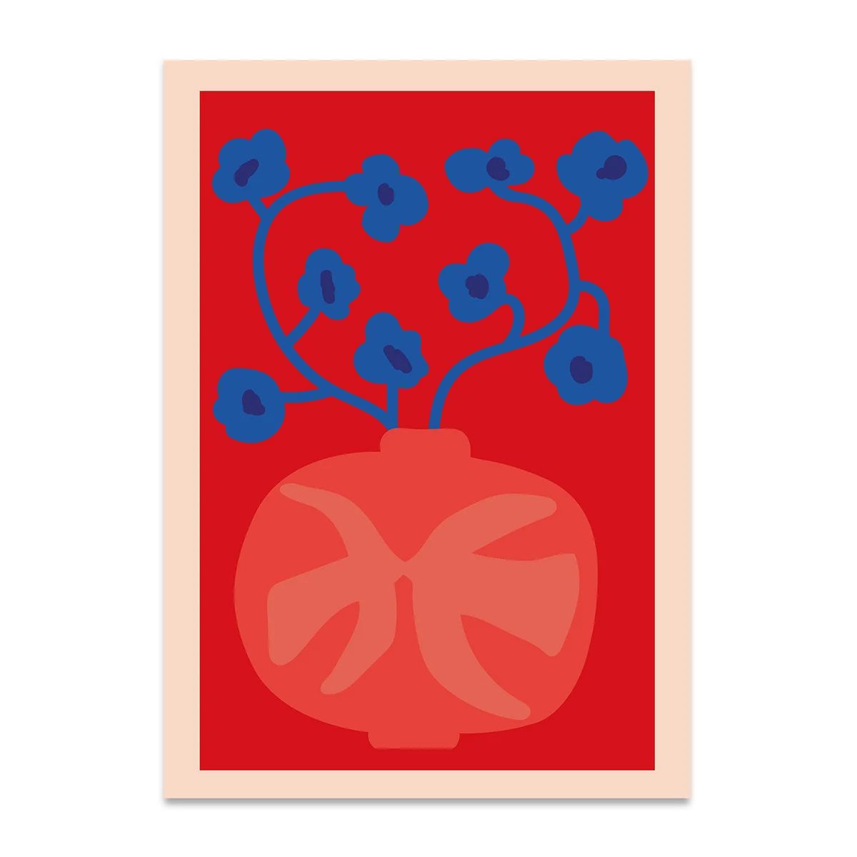 Paper Collective - The Red Vase Poster