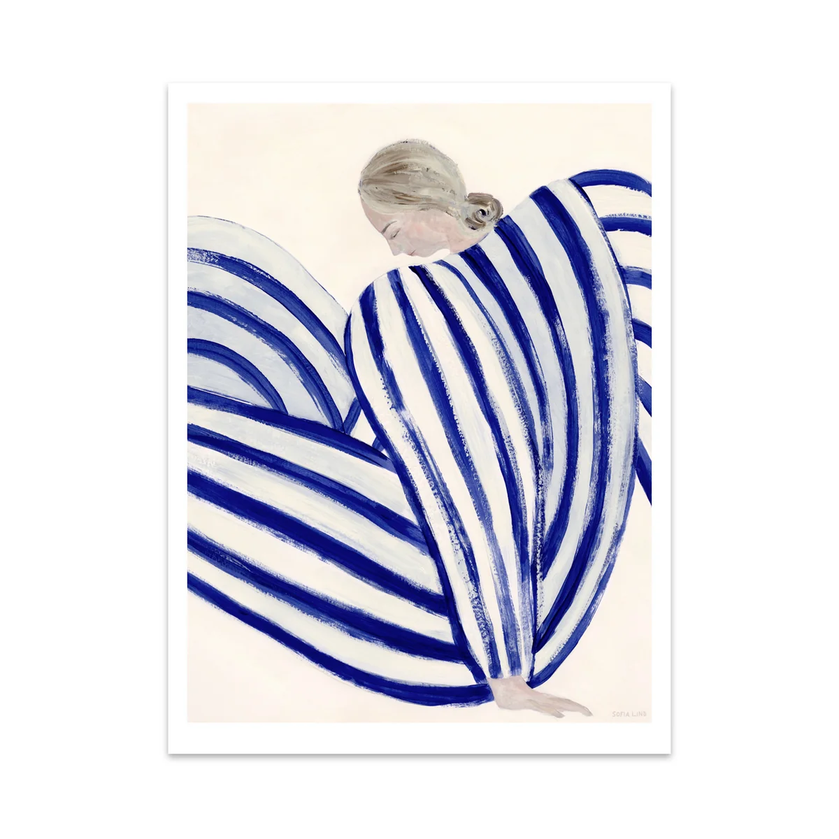 The Poster Club - Blue Stripe At Concorde von Sofia Lind