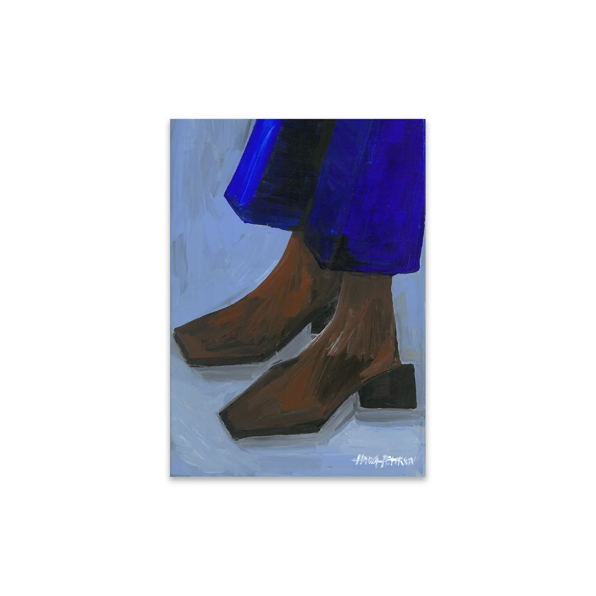 The Poster Club - Boots and Blues von Hanna Peterson