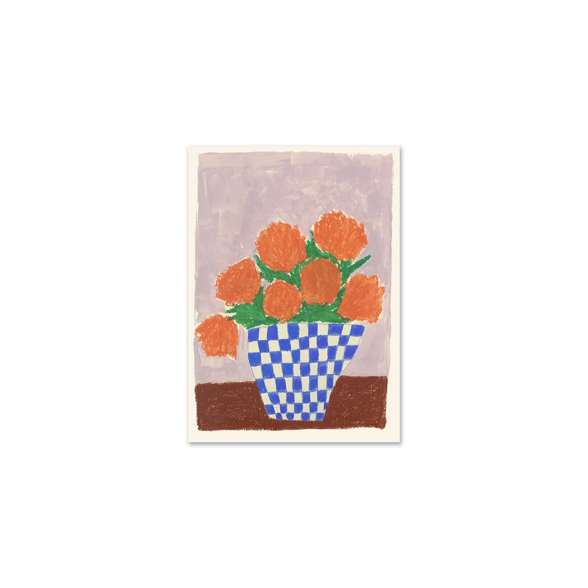 The Poster Club - Orange Flowers von Carla Llanos