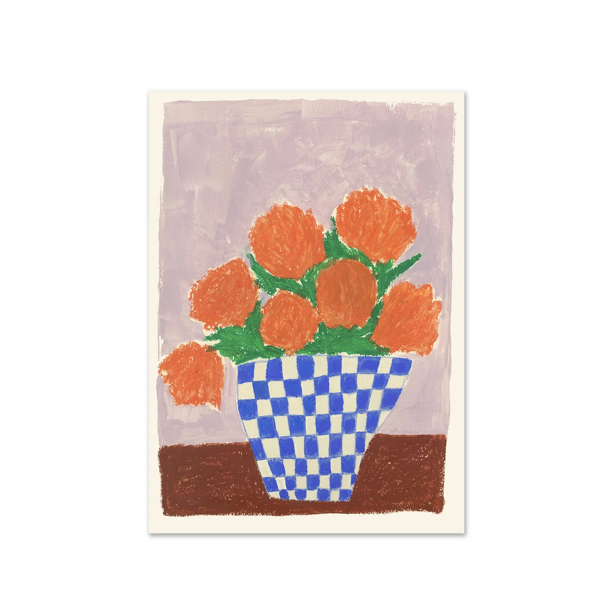 The Poster Club - Orange Flowers von Carla Llanos