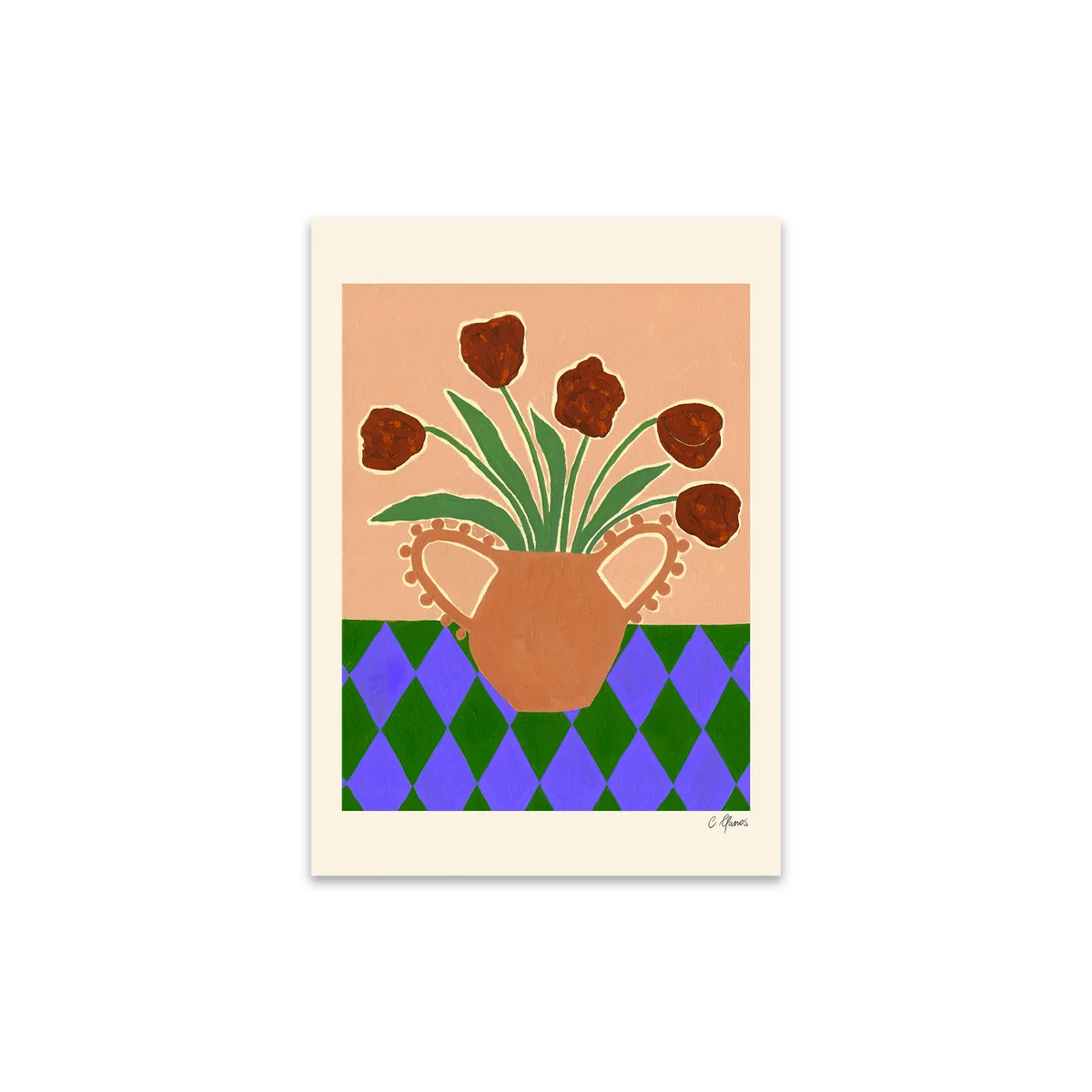 The Poster Club - Red Tulips von Carla Llanos
