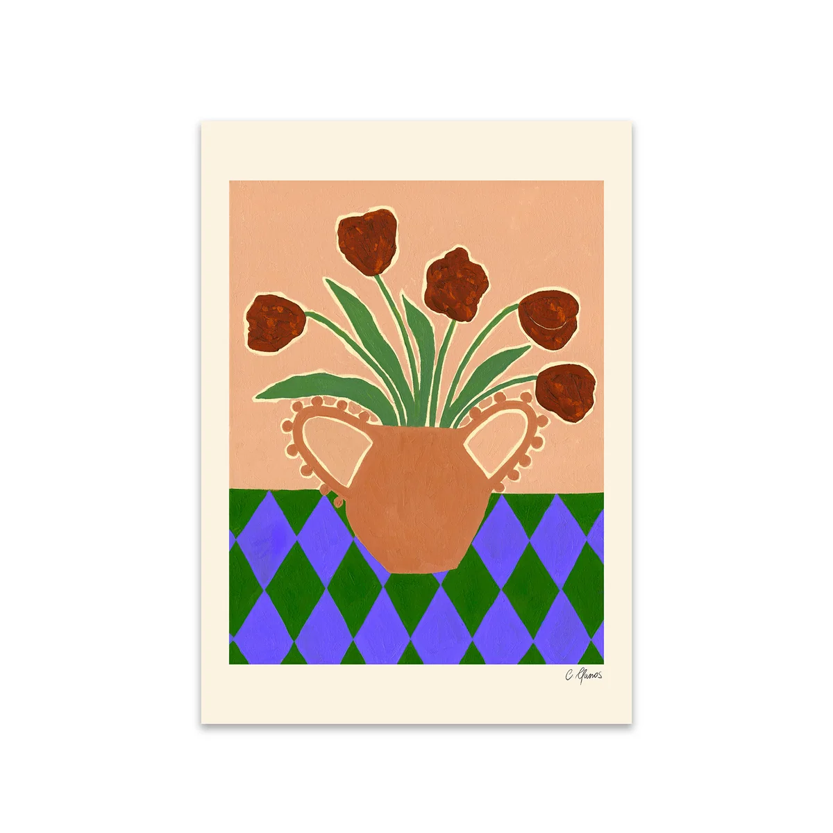 The Poster Club - Red Tulips von Carla Llanos