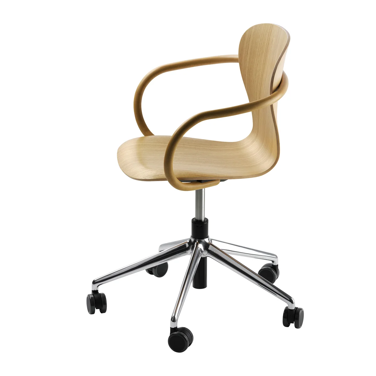 Thonet - S 220 FDRW Drehstuhl mit Rollen
