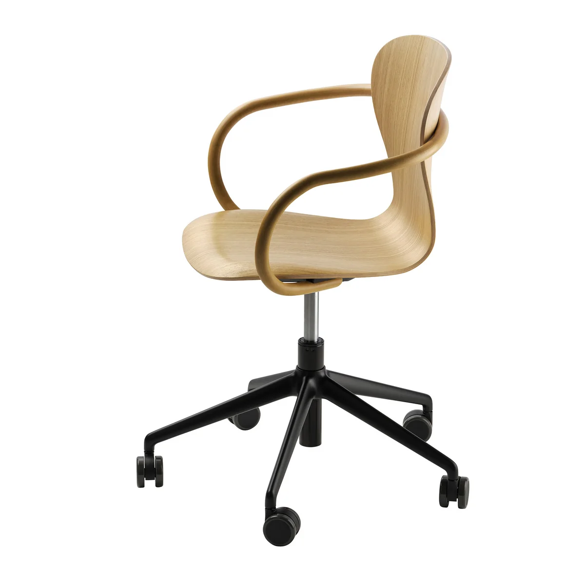 Thonet - S 220 FDRW Drehstuhl mit Rollen